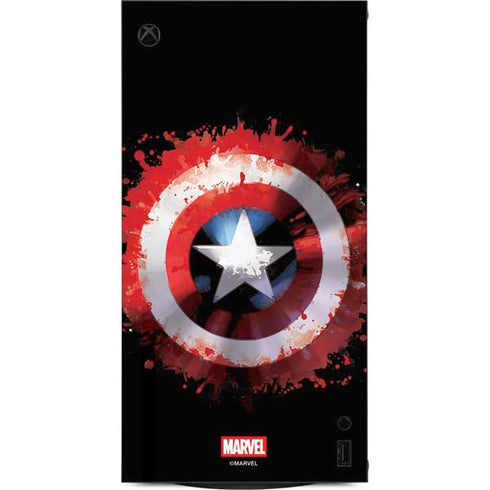 Marvel Captain America Star Shield XBox Series X Digital Edition Console Skin